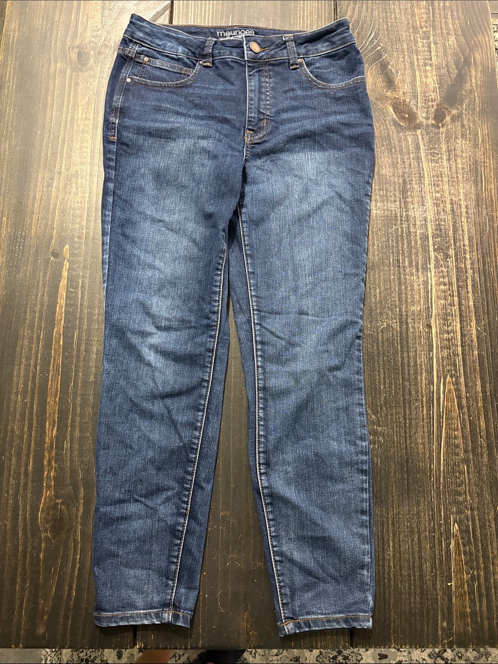 Maurices Blue Skinny Jeans - Classic Dark Wash